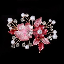 Accesoriu modern pentru decor par CA053AA cu perle si cristale